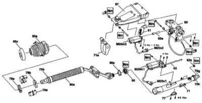  Разборка и сборка электронно-регулируемой рулевой колонки Mercedes-Benz W220